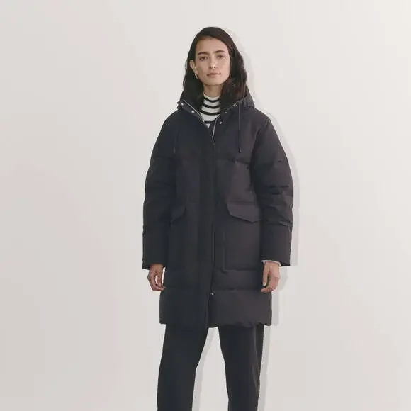 Everlane Women's Long Puffer Jacket in Black, Size Medium - Picture 4 of 7